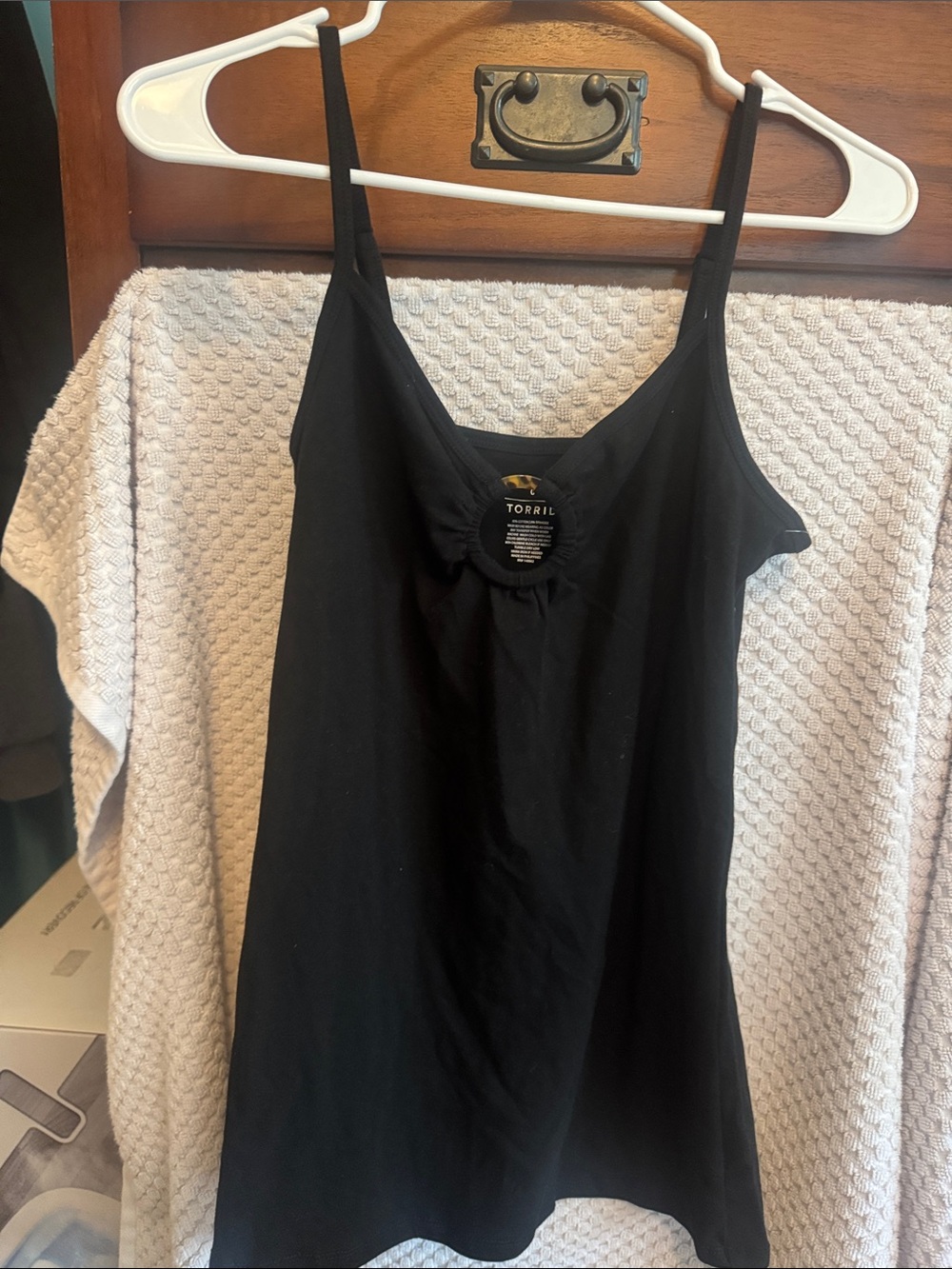 torrid Black Spaghetti Strap Camisole with Scoop Neck